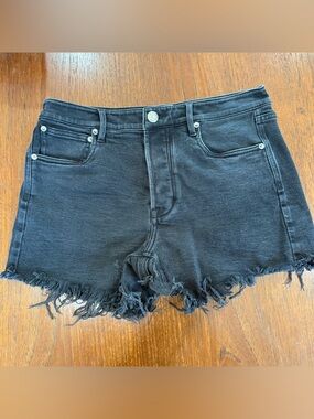 AYR Black Denim Shorts